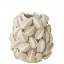 J-Line Vaas Botanica Cacao Hoog Beige 